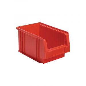 Lot boîte de rangement à ouverture frontale plk la-ka-pe 1 carton(s) de 25 pièce(s) boîte rangement ouv front l230 x l150 x h125mm pp rouge - la-ka-pe