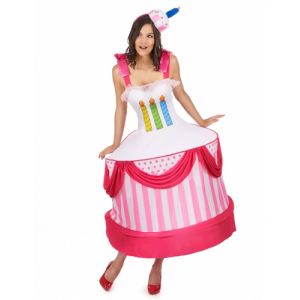 Déguisement gâteau d'anniversaire femme Taille Unique (40)
