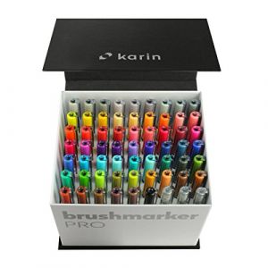 Image de KARIN Megabox Marqueur PRO Brushpens à base d'eau pour peindre, dessiner et grimper Multicolore