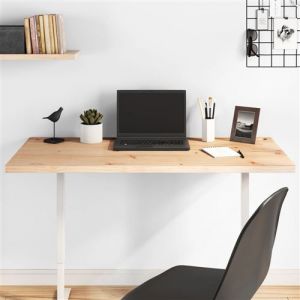 Dessus de bureau 110x55x2,5 cm bois massif de pin