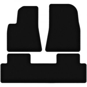 Tapis de sol en velours noir BASIC pour : Tesla Model 3 berline (2017-)