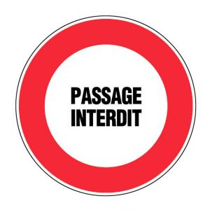 Novap Disque Passage Interdit Diam 300mm