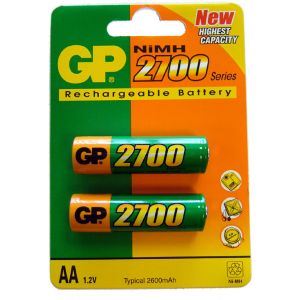 Image de GP Batteries 2 piles rechargeables AA 2600 mAh