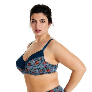 Soutien-gorge à armatures grand maintien multico bleu Paprika