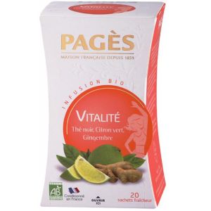 Pagès Infusion Vitalité Bio 20 sachets