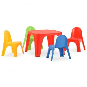 Image de VidaXL Ensemble de table et chaises pour enfants PP