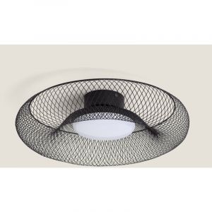 Ledkia - Plafonnier led 18W M&eacute;tal cct S&eacute;lectionnable Zeiryn m Noir