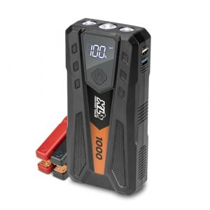 XL Perform Tools 553998 Car Battery Booster 1000A 6000mAh Lithium, Restarts Discharged 12V Batteries