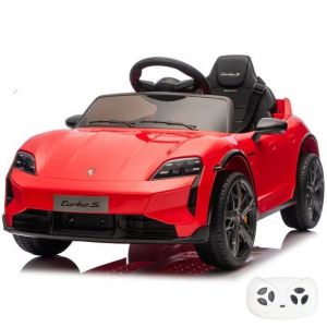 Image de Berghoff Voiture &Eacute;lectrique Pour Enfants Porsche Taycan Turbo S 12V - Rouge