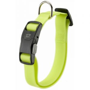 Ferplast Collier pour Chiens EVOLUTION C16/44 avec Boucle Magnétique, Hypoallergénique, Lavable, Vert Vert acide