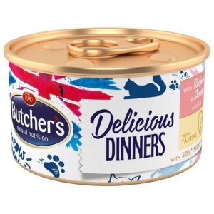 Butcher's Delicious Dinners 24 x 85 g - saumon, crevettes