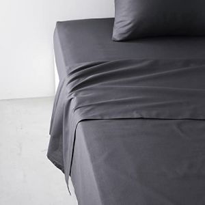 Today Essential - Drap Plat 2 Personnes 240X300 cm Coton Uni Gris