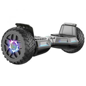 SISIGAD Hoverboard, Electric Scooters with Bluetooth & 6.5" Flash Wheels & LED Headlights Fender Lights, All Terrain for Kids