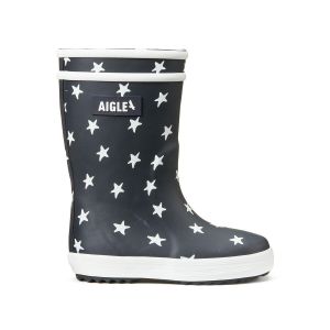 Aigle Lolly Pop Play2 Botte de Pluie, Multicolore Navy Star, 24 EU