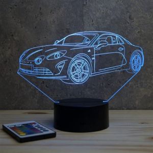 Image de Lampe de chevet veilleuse Alpine A110 2020 avec télécommande - Cadeau anniversaire surprise Collection Déco