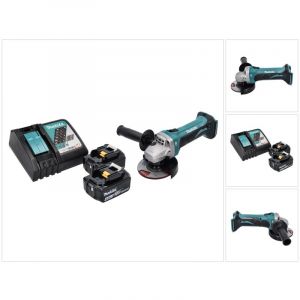 Makita DGA 452 RM Meuleuse d'angle sans fil 18 V 115 mm + 2x batterie 4,0 Ah + chargeur