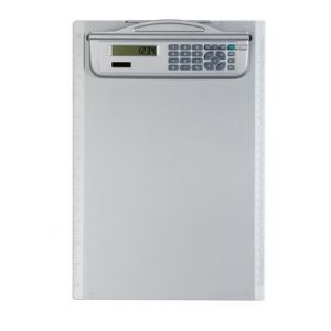 Maul 23254-95 - Porte-bloc A4 calculatrice, coloris argent&eacute;
