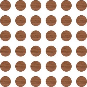 Cyclingcolors 36x Cache vis adhésif autocollant diamètre 25mm protection bouchon trou obturateur meuble table chaise maison, Chêne cognac