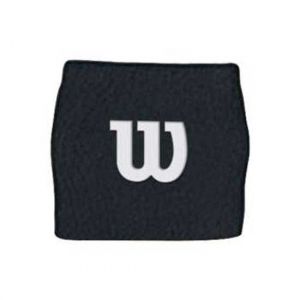 Wilson Wristband W BK Poignet de Force Femme, Noir, FR : (Taille Fabricant : OSFA)