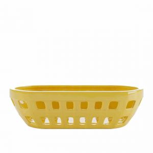 Image de Declikdeco Corbeille c&eacute;ramique style vintage jaune