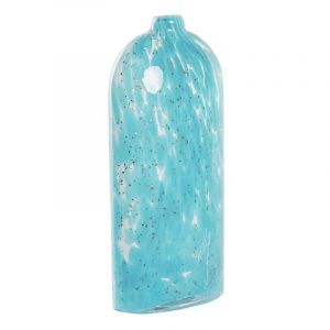 Vase bleu design méditerranée 28 cm - Couleur:BLEU