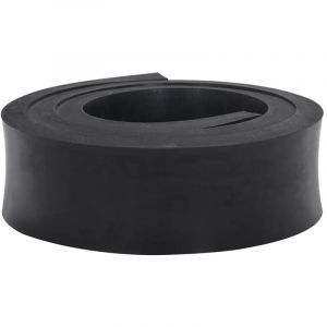 VidaXL Bordure en caoutchouc de chasse-neige noir 200x8x2 cm