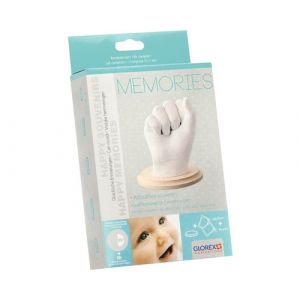 Glorex Kit de moulage pour main de bébé - Happy souvenirs