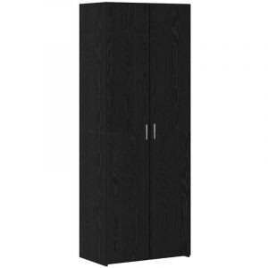 VidaXL Haut Armoire Ch&ecirc;ne noir 70 x 42.5 x 185 cm Bois d'ing&eacute;nierie