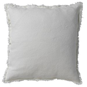 Dutch Decor Housse de coussin blanc en coton-45x45 cm uni