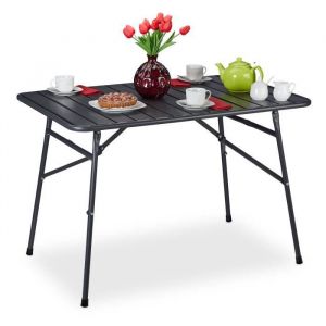 Image de Relaxdays Table de jardin pliable en métal - 10036108-0