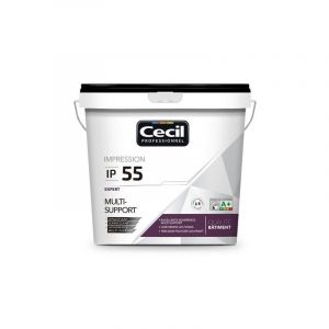 Cecil Impression plaque de plâtre expert - ip 55 sous couche blanche ip 55 supports neufs ou sains intérieur brosse/rouleau, pistolet sans air eau blanc 1 t