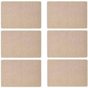 Secret de Gourmet Lot de 6 sets de table rectangulaire Lake - 45 x 30 cm - Naturel