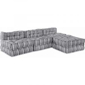 VidaXL Coussin 4 pcs Gris clair 70 x 70 x 54 cm Polyester
