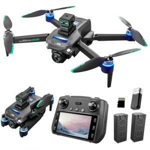 Drone Gps Avec Camera 1080p Moteur Brushless,Telecommande Avec Ecran 4.5 Pouces,Camera Esc 120,Transmission Fpv 5g,20 2 Minutes D-Obest