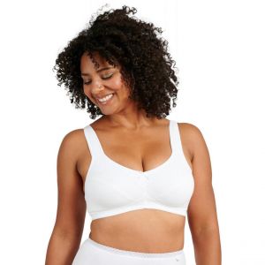 Sans Complexe Lucie 70SAG67 Soutien Gorge Classique sans Armature, Blanc, 100E Femme