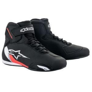 Alpinestars Baskets Sektor Noir Blanc Rouge Fluo - Taille 44