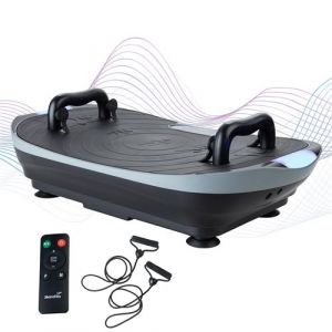 Skandika Plateforme vibrante V2 - 99 niveaux d'intensit&eacute; - Moteur 150 Watt - Gris