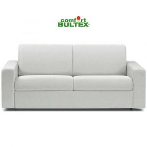Image de Italian Spirit Canapé convertible rapido CRÉPUSCULE matelas 120cm comfort BULTEX® revêtement polyuréthane blanc
