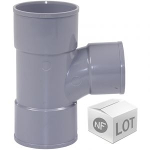 First Plast Lot de 60 raccords TÃ©s pied PVC 87Â°30 Femelle Femelle Ã%u02DC40
