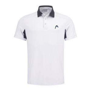 Head Slice Polo Hommes - Blanc, Bleu Fonc&eacute;
