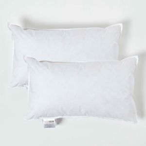 HOMESCAPES Coussin de garnissage en plumes de canard, 30 x 50 cm - Lot de 2