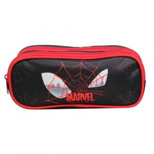 Trousse scolaire - Marvel - Spider-Man - 2 compartiments - Noir - Polyester résistant