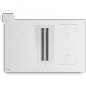 Klarstein Velaire Plaque Induction Avec Hotte Int&eacute;gr&eacute;e - 4 Zones, 8400W Boost, 80cm, Curseur Tactile, Minuterie, S&eacute;curit&eacute; Enfants, Indicateur Chaleur