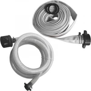 G&uuml;de 94506 Kit de tuyau pour GMP 15.22 (filetage de raccordement 1,5, kit compos&eacute; de : tuyau d'aspiration de 4 m et tuyau de sortie de 10 m) Blanc