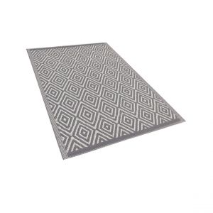 Beliani Tapis gris ext&eacute;rieur 120 x 180 cm SIKAR - olive