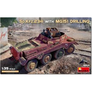 Mini Art MiniArt 40014 1:35 DT. SD.Kfz.234 m. MG151 Drilling – Réplique fidèle à l'original, modélisme, kit de Construction en Plastique, Bricolage, Loisirs, Collage, modélisme, Assemblage
