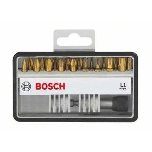 Image de Bosch 2607002582 - Set d'embouts de vissage Robust Line M Max Grip 18 + 1 pièces 25 mm Ph, Pz, T, LS, Is