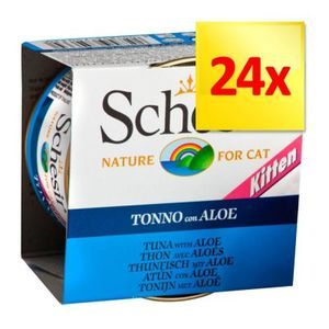 Schesir Bo&icirc;te pour chatons aux filets de poulet avec Aloe en g&eacute;latine