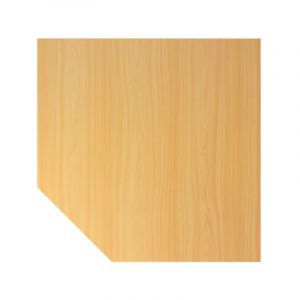 Certeo Plan de liaison triangulaire | En forme de trapèze | Série XBHM | LxP 60x80 cm - Coloris: Hêtre