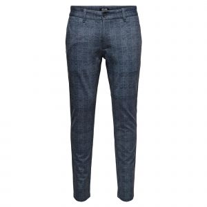 Only & Sons Bestseller a/s ONSMARK Check Pants HY GW 9887 Noos Pantalons, Robe Bleue, 31W x 34L Homme
